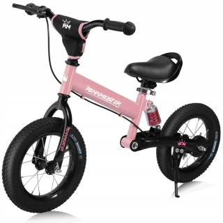 Wideshop Balančný bicykel 12" ružový
